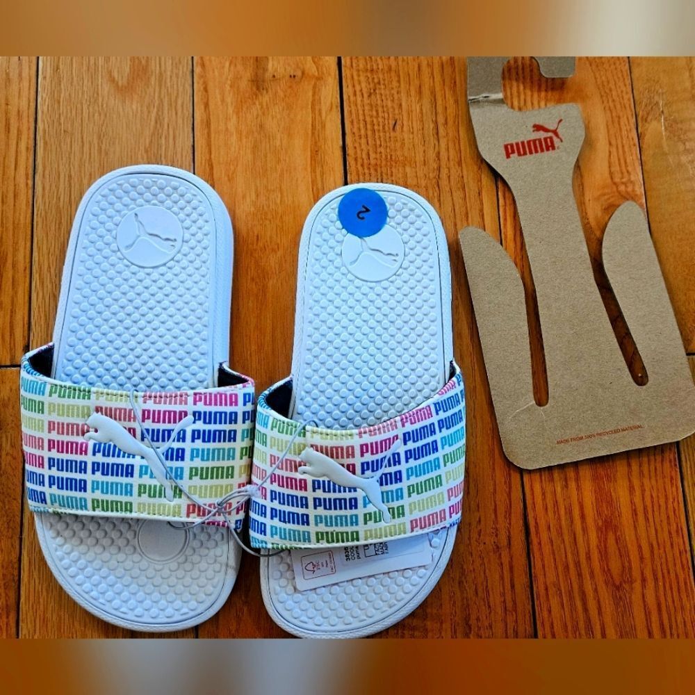 Puma Colorful Kid's Slides Size 2